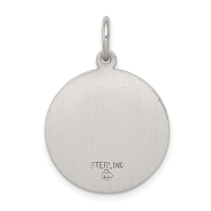Sterling Silver Antiqued Saint Elizabeth Seton Med