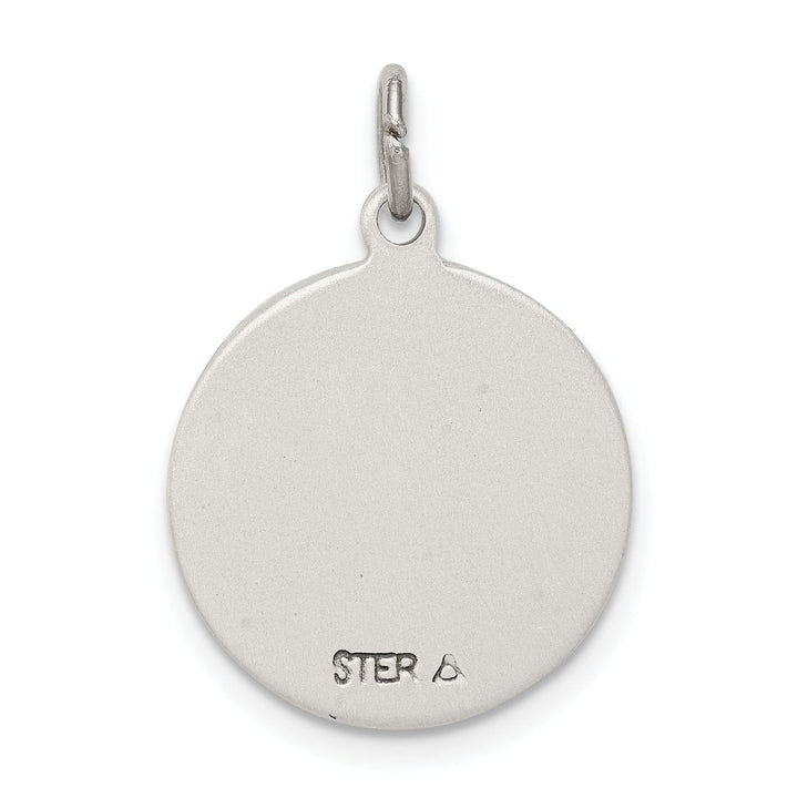 Sterling Silver Oxidized Saint Anne Medal