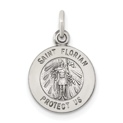 Sterling Silver Antiqued Saint Florian Medal at $ 10.71 only from Jewelryshopping.com