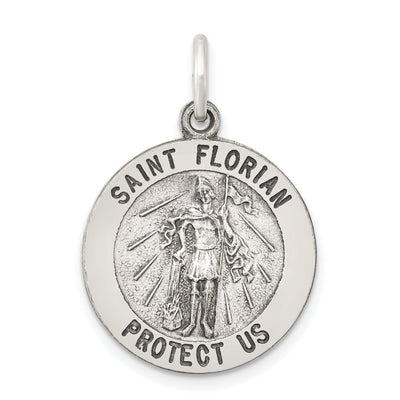 Sterling Silver Antiqued Saint Florian Medal at $ 22.3 only from Jewelryshopping.com