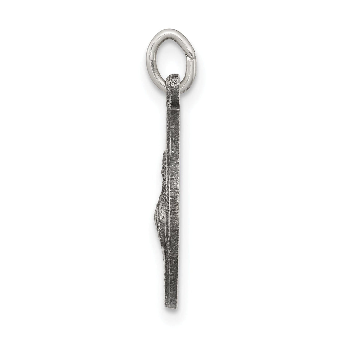 Silver Antiqued Saint Francis of Assisi Medal