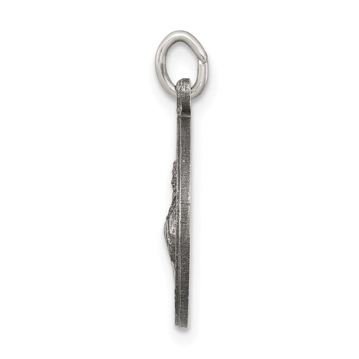 Silver Antiqued Saint Francis of Assisi Medal