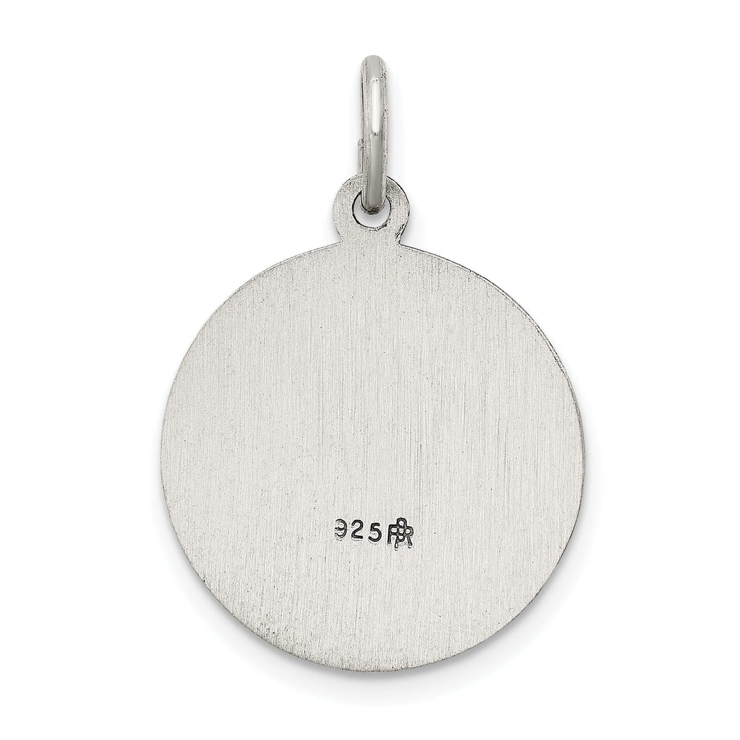 Sterling Silver Antiqued Saint George Medal