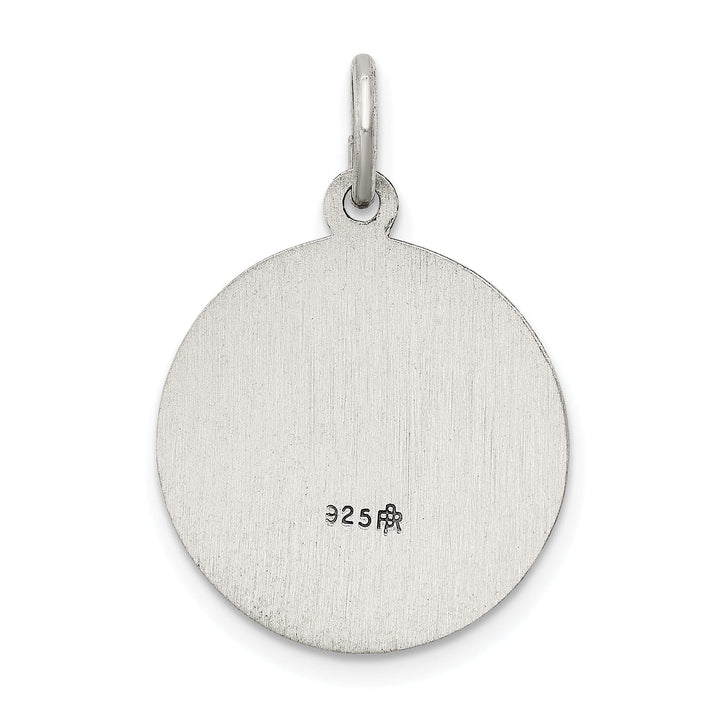 Sterling Silver Antiqued Saint George Medal