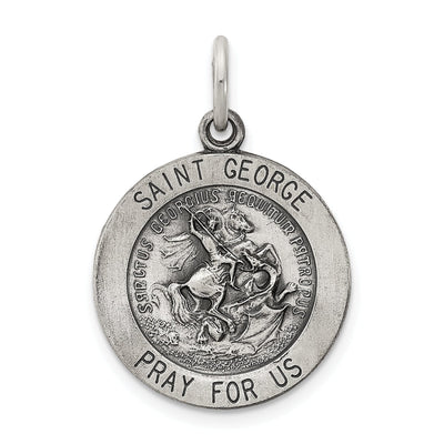Sterling Silver Antiqued Saint George Medal at $ 22.3 only from Jewelryshopping.com