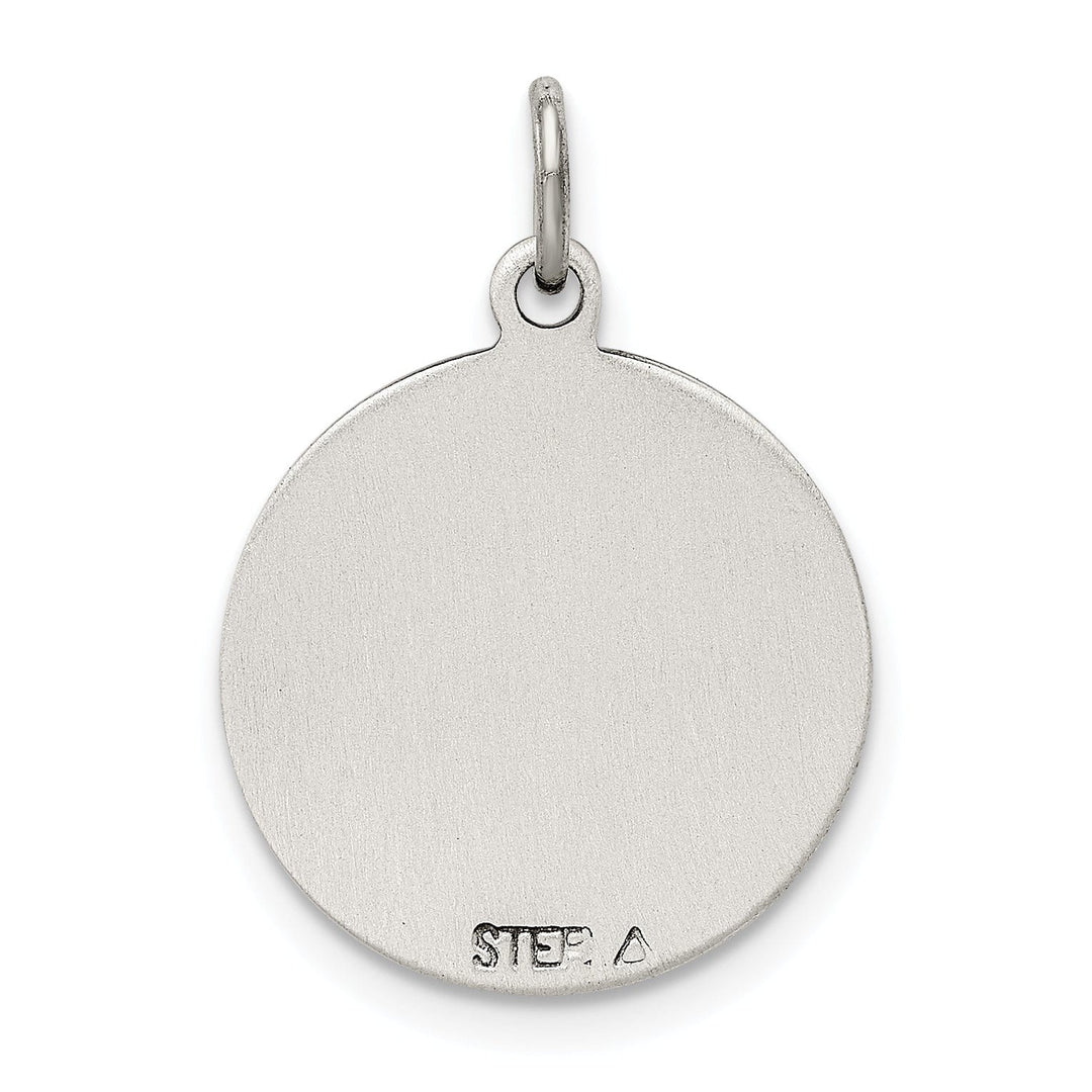 Sterling Silver Oxidized St. Gerard Medal Pendant