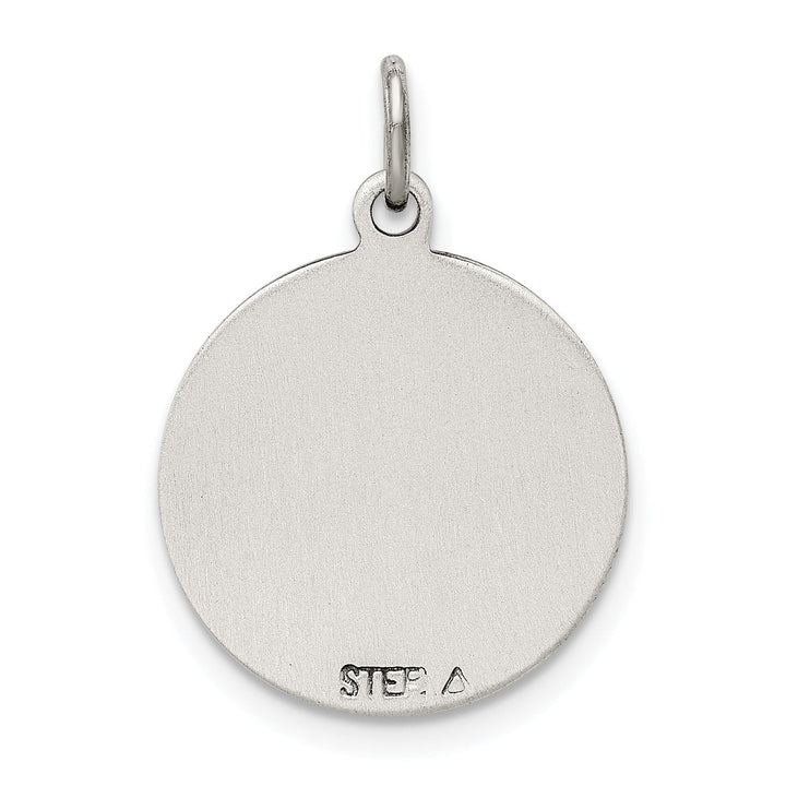 Sterling Silver Oxidized St. Gerard Medal Pendant