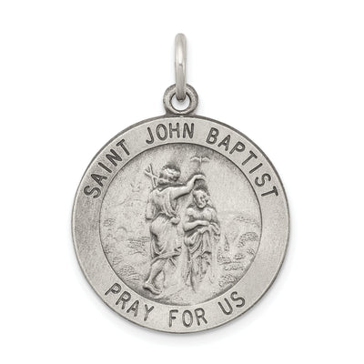 Sterling Silver Antiqued Saint John the Baptist Me at $ 43.51 only from Jewelryshopping.com