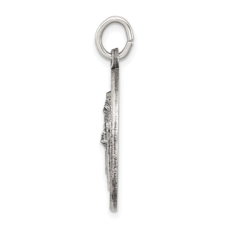 Sterling Silver Antiqued Saint Patrick Medal