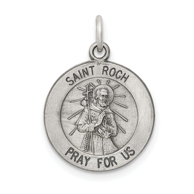 Sterling Silver Antiqued Saint Roch Medal at $ 14.62 only from Jewelryshopping.com