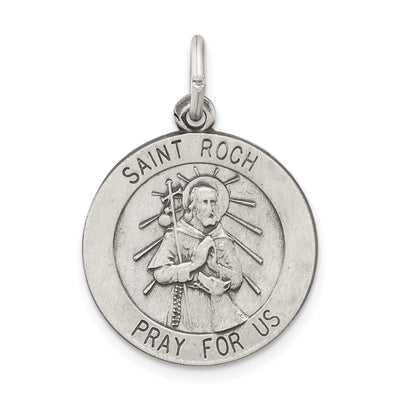 Sterling Silver Antiqued Saint Roch Medal at $ 22.3 only from Jewelryshopping.com