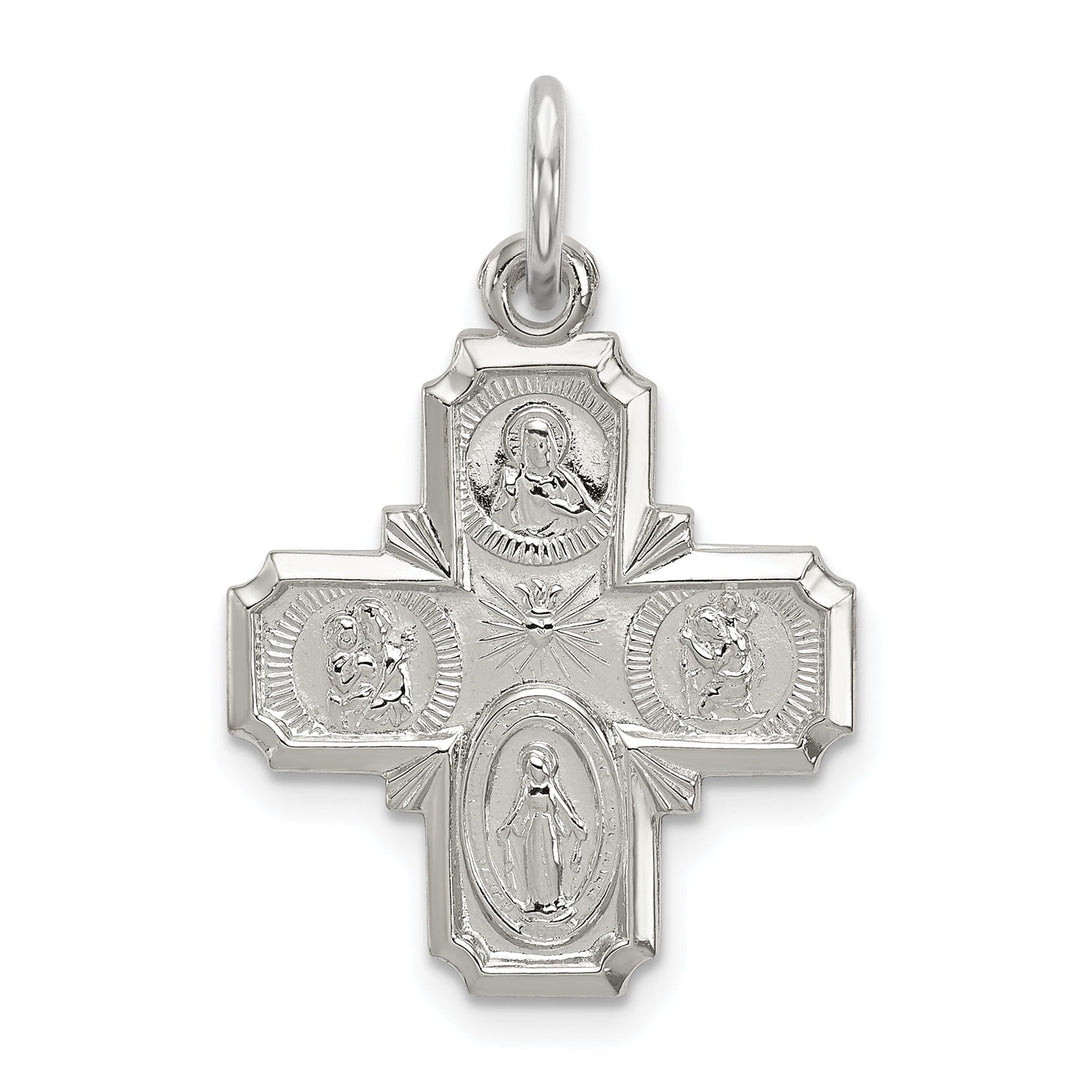 Sterling Silver 4-way Medal