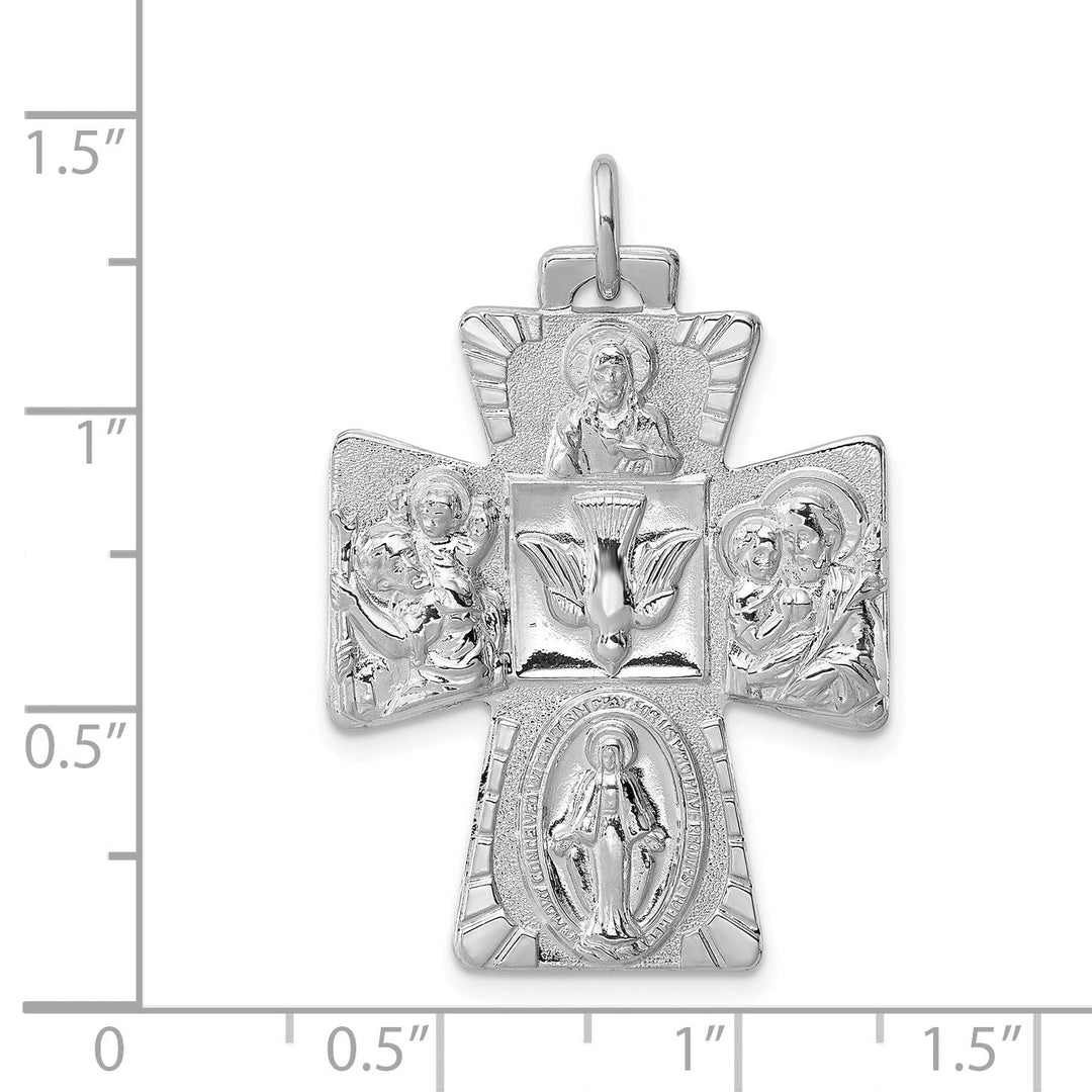 Sterling Silver 4-way Medal