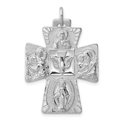 Sterling Silver 4-way Medal at $ 72.81 only from Jewelryshopping.com