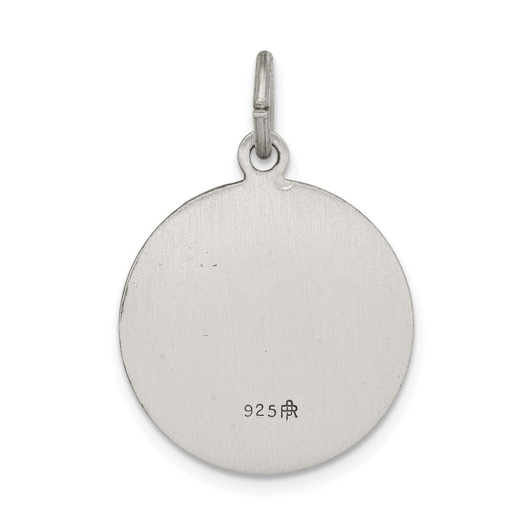 Sterling Silver Antiqued Saint Gabriel Medal