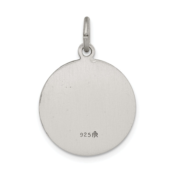 Sterling Silver Antiqued Saint Gabriel Medal