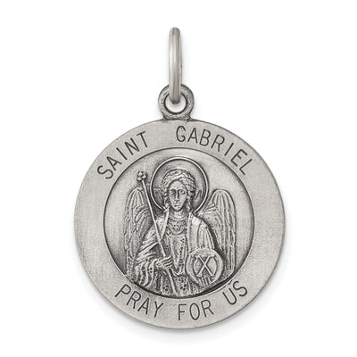 Sterling Silver Antiqued Saint Gabriel Medal at $ 22.3 only from Jewelryshopping.com
