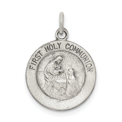 Silver Antiqued First Holy Communion Medal at $ 14.62 only from Jewelryshopping.com