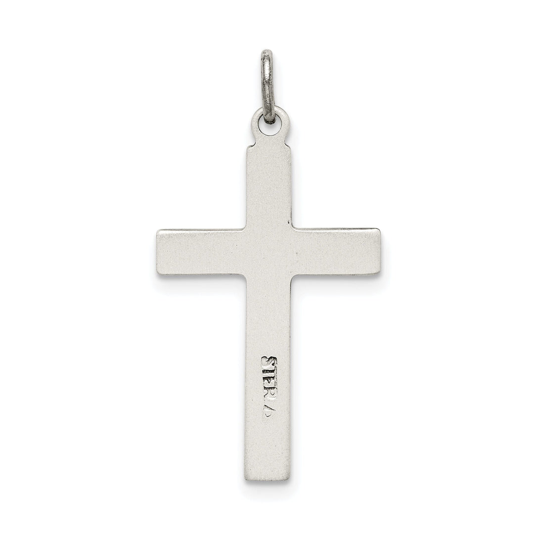 Sterling Silver Antiqued Cross Charm