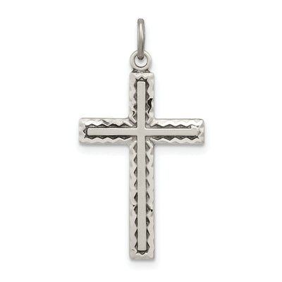 Sterling Silver Antiqued Cross Charm at $ 28.58 only from Jewelryshopping.com