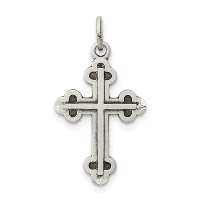 Sterling Silver Antiqued Budded Cross Charm at $ 24.26 only from Jewelryshopping.com