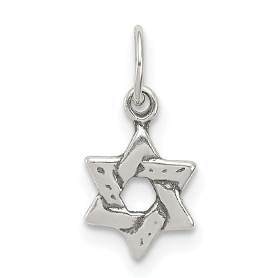 Sterling Silver Small Star of David Charm Pendant at $ 2.71 only from Jewelryshopping.com