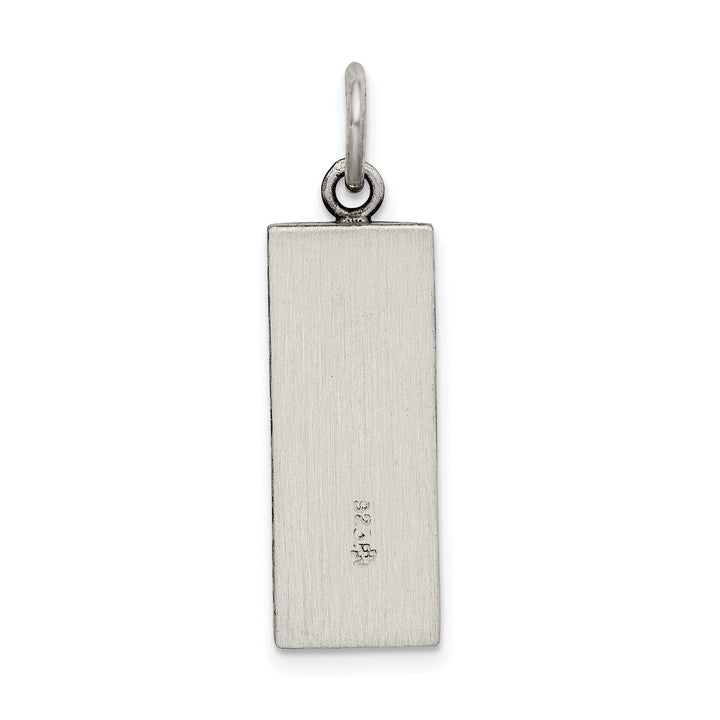 Sterling Silver Antiqued Mezuzah Pendant