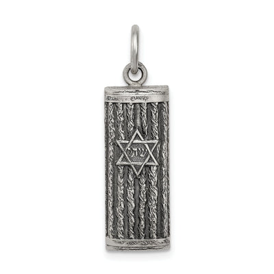 Sterling Silver Antiqued Mezuzah Pendant at $ 24.86 only from Jewelryshopping.com