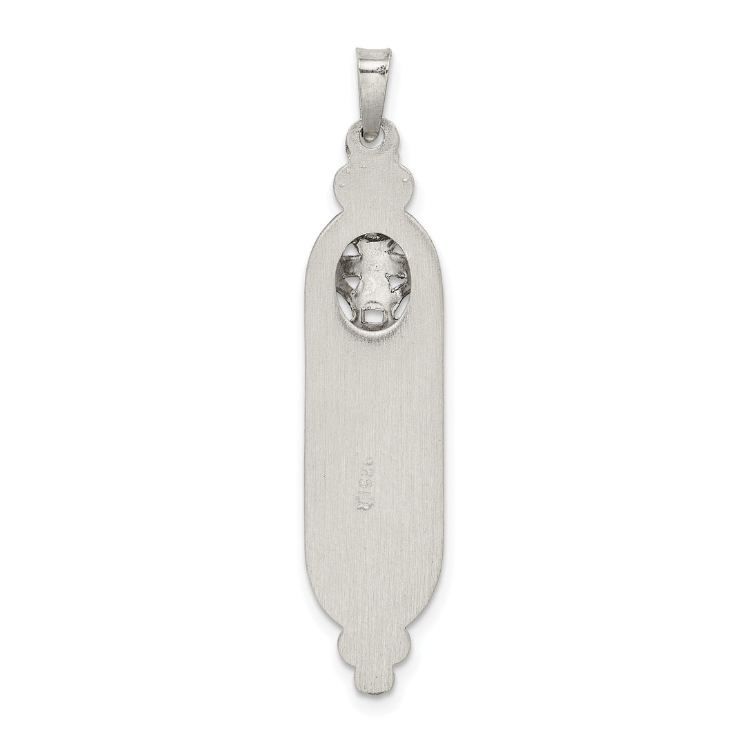 Sterling Silver Fancy Mezuzah Pendant