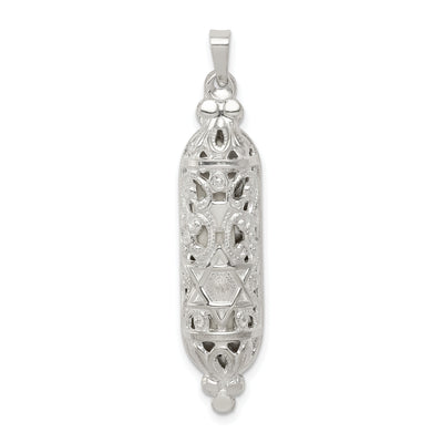 Sterling Silver Fancy Mezuzah Pendant at $ 38.96 only from Jewelryshopping.com