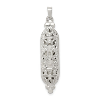 Sterling Silver Fancy Mezuzah Pendant at $ 38.96 only from Jewelryshopping.com