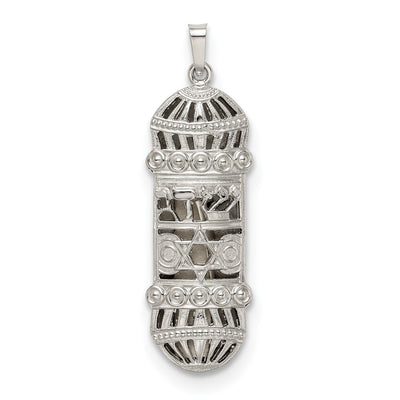 Sterling Silver Fancy Mezuzah Pendant at $ 57.65 only from Jewelryshopping.com