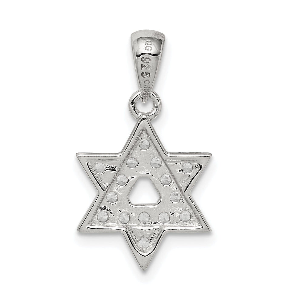 Sterling Silver C.Z Star of David Pendant