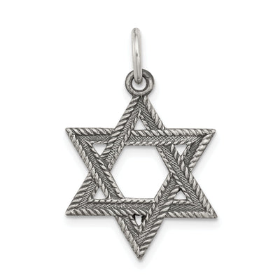 Sterling Silver Antiqued Star of David Pendant at $ 21.63 only from Jewelryshopping.com