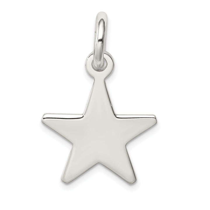 Sterling Silver Polished Finish Star Charm