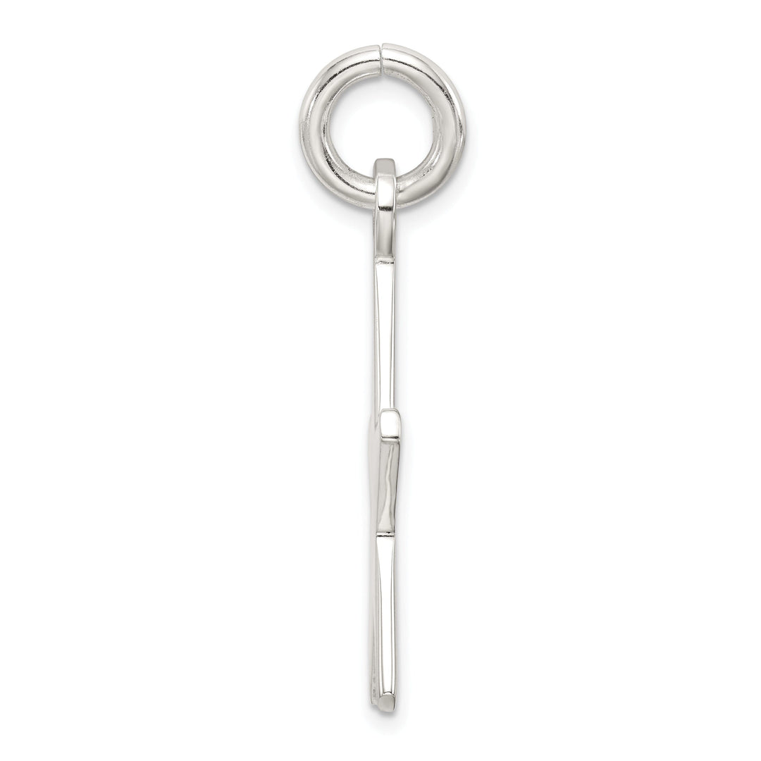 Silver Polished Finish Star Charm Pendant