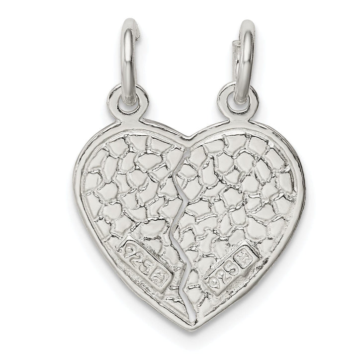 Silver I Love You 2-Piece Break Heart Charm