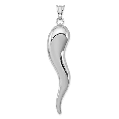 Sterling Silver Polished 3-D Italian Horn Charm at $ 64.03 only from Jewelryshopping.com
