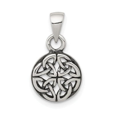 Silver Polished Antiqued Finish Celtic Charm at $ 13.04 only from Jewelryshopping.com