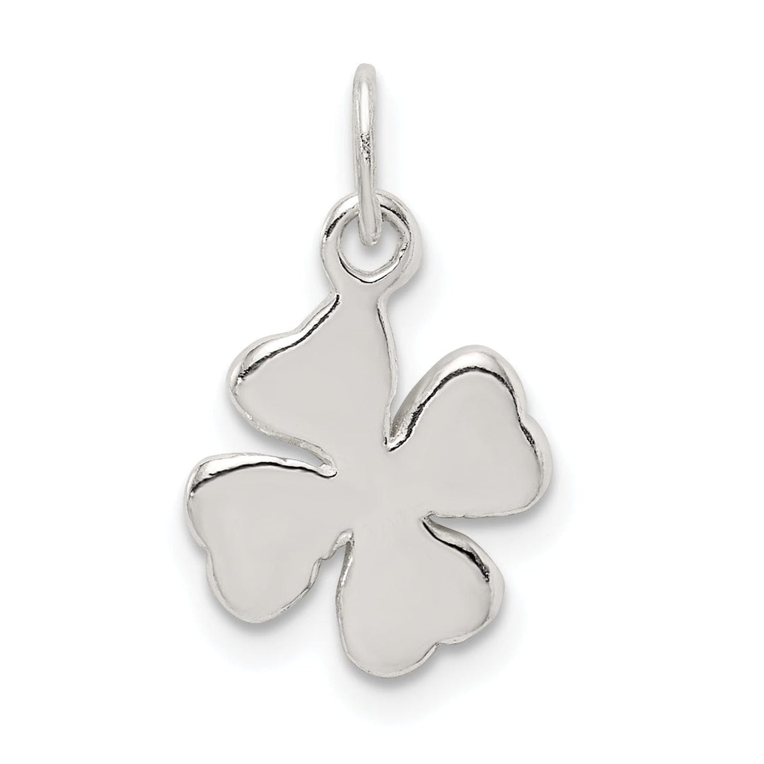 Sterling Silver Polished 4 Leaf Clover Charm