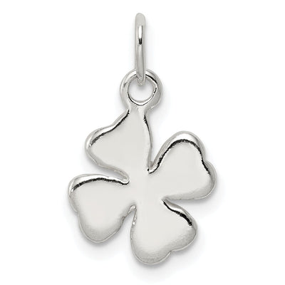Sterling Silver Polished 4 Leaf Clover Charm at $ 6.41 only from Jewelryshopping.com