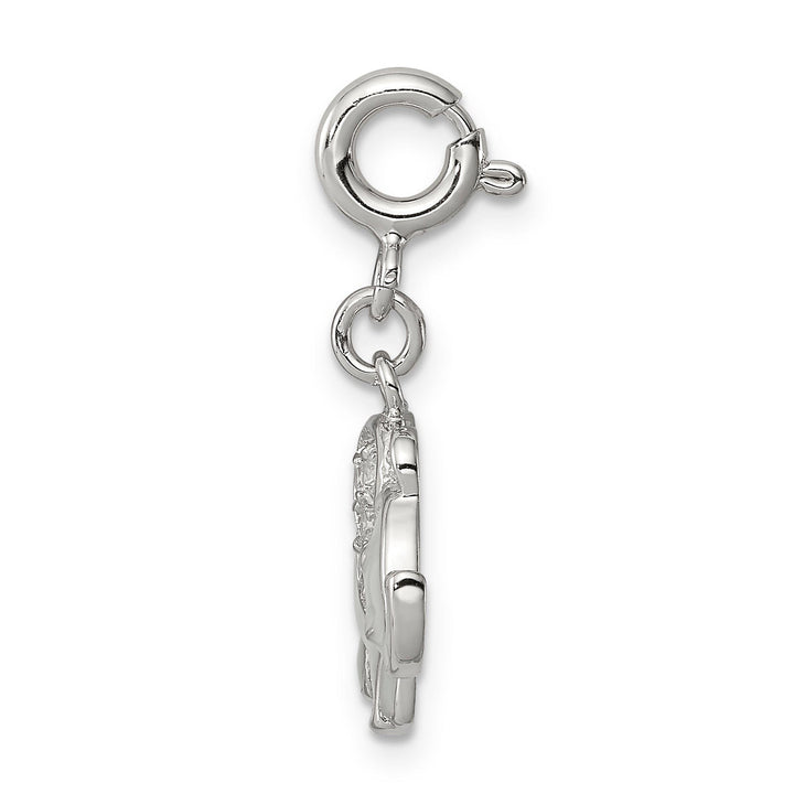Sterling Silver Blue Enameled Elephant Charm