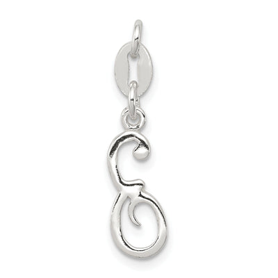 Sterling Silver Chain Slide Initial E Pendant at $ 7.58 only from Jewelryshopping.com