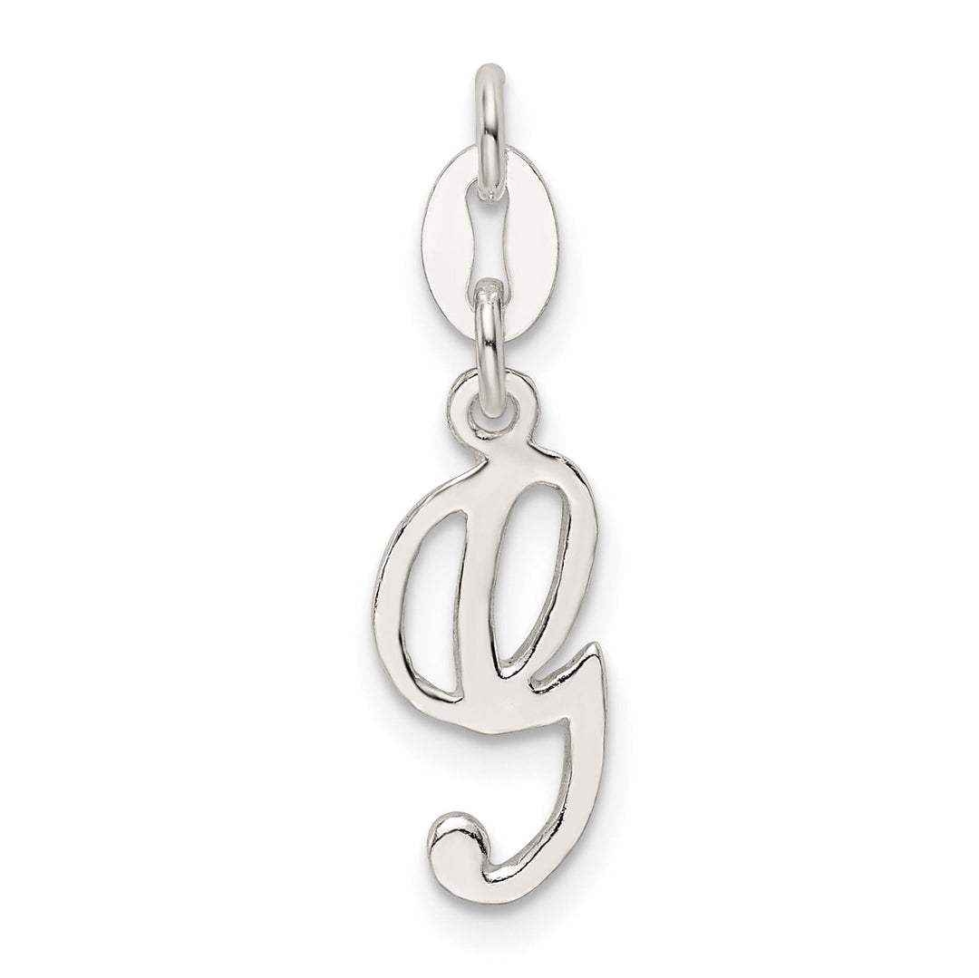 Sterling Silver Chain Slide Initial G Pendant