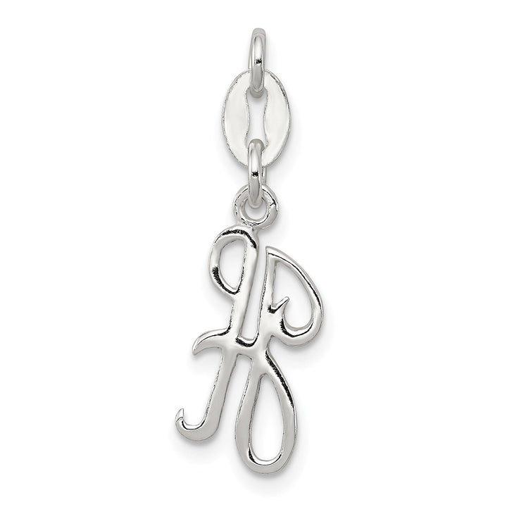 Sterling Silver Chain Slide Initial H Pendant