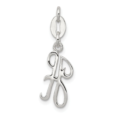 Sterling Silver Chain Slide Initial H Pendant at $ 7.08 only from Jewelryshopping.com