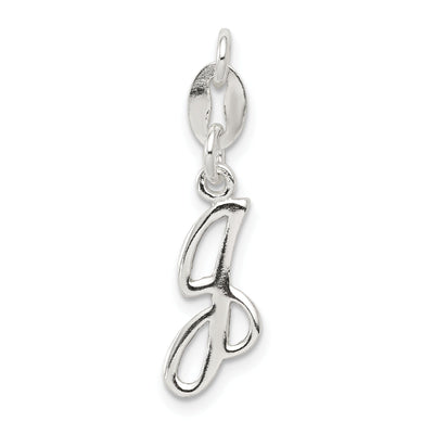 Sterling Silver Chain Slide Initial J Pendant at $ 5.94 only from Jewelryshopping.com