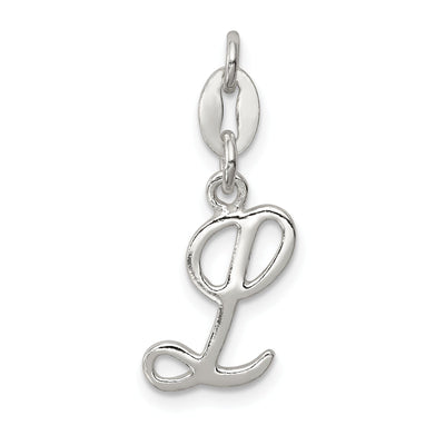 Sterling Silver Chain Slide Initial L Pendant at $ 5.73 only from Jewelryshopping.com