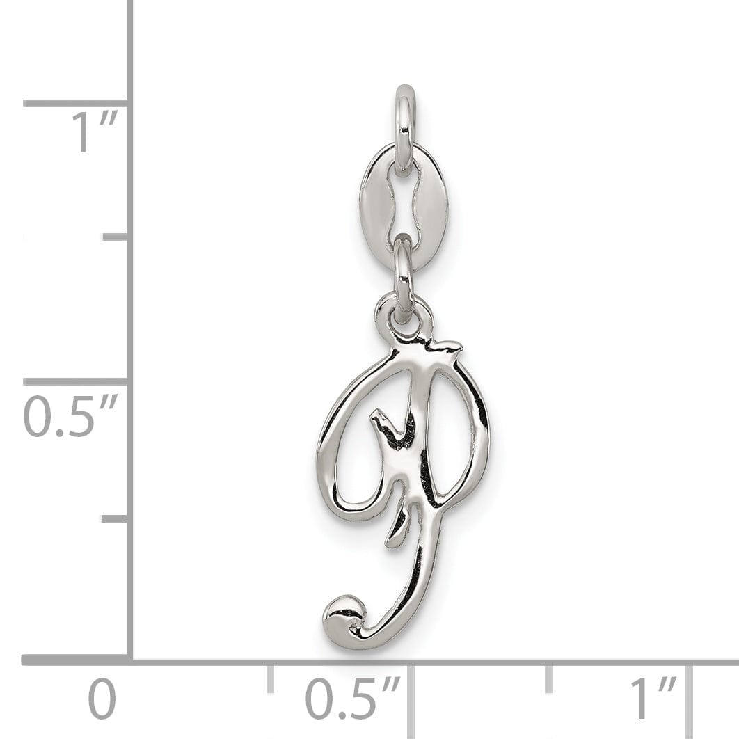 Sterling Silver Chain SlideP Charm Pendant