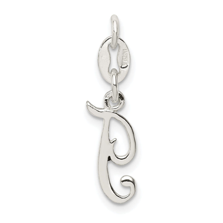 Sterling Silver Chain SlideT Charm Pendant